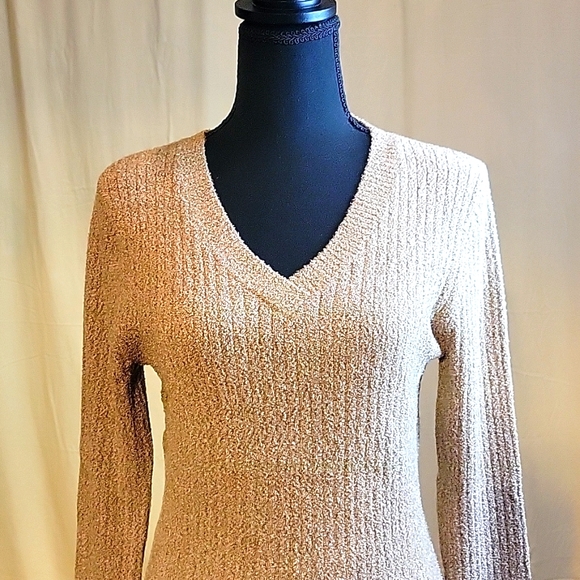 Croft&Barrow Golden Brown Sweater - Picture 3 of 6